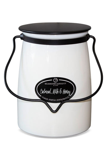 Butter Jar 22 oz: Oatmeal, Milk &amp; Honey Milkhouse Candle Co