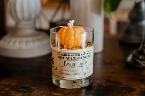Punkin' Spice Soy Wax Candle Fire Doll Studio