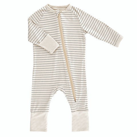 Cozy Romper - Stripes 0-3m Creative Brands