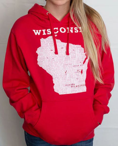 Hometown WI Sweatshirt, Large Scratchpad Tees