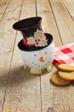 Snowman Cookie Jar - Treehouse Gift & Home - Onalaska Wisconsin