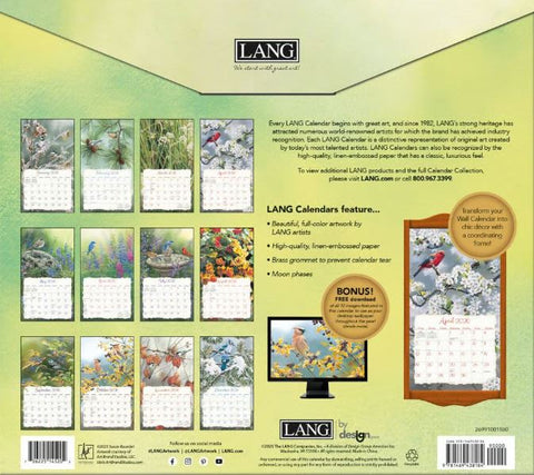 SONGBIRDS-2026 LANG WALL CALENDAR Lang Companies, Inc