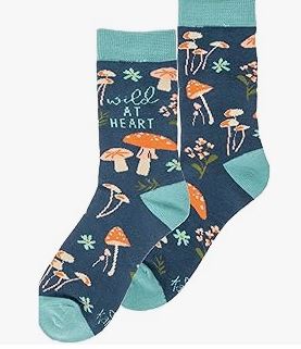 WILD AT HEART / MUSHROOM SOCKS(F23) Karma