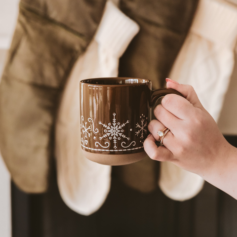 Gingerbread Stoneware Coffee Mug - Christmas Decor Sweet Water Decor