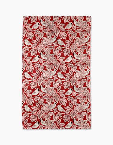 Cardinal Canopy Tea Towel Geometry