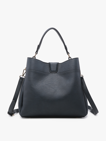 M1951 Tati Monogrammable Satchel w/ Shoulder Strap: Brown Jen & Co.