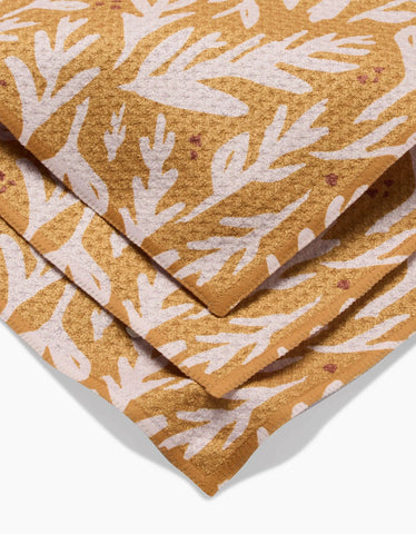 Trail Dusting Gold Dishcloth Set Geometry