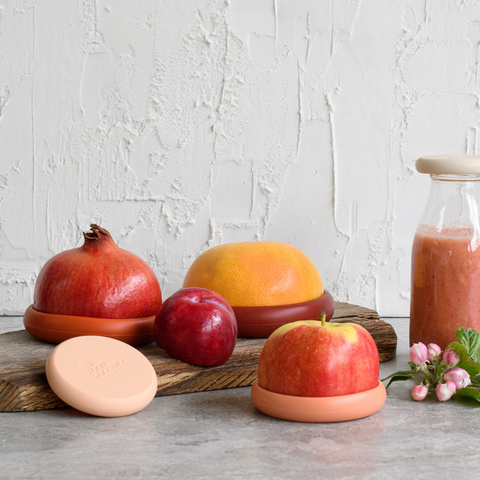 Reusable Silicone Food Savers – Terra Cotta (Set of 5) Food Huggers