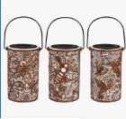 11"h SOLAR LANTERN, ANTIQUE DESIGN Evergreen Enterprises