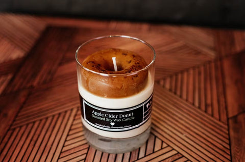 Apple Cider Donut 8 oz Soy Candle Fire Doll Studio