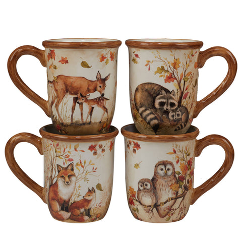 Pine Forest Fall Mug 16 oz. asst. Certified International