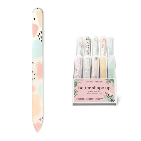 Lemon Lavender Glass Nail Files DM Merchandising