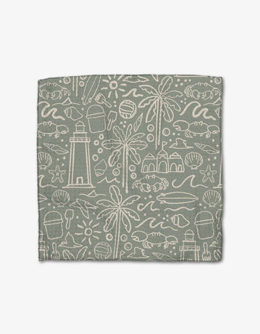 Beach Days Dishcloth Set Geometry