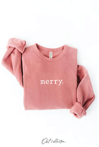 MERRY. Graphic Sweatshirt  : DARK H.SAGE / L OAT COLLECTIVE