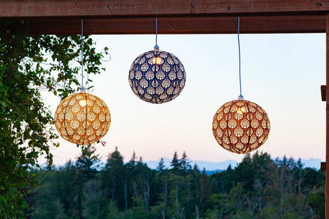 Stella Nova Outdoor Pendent Light - Dewdrop 18" Copper Allsop Home & Garden