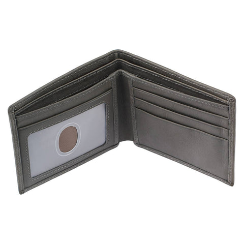Wallet Leather Gray Salt of the Earth Badge Christian Art Gifts