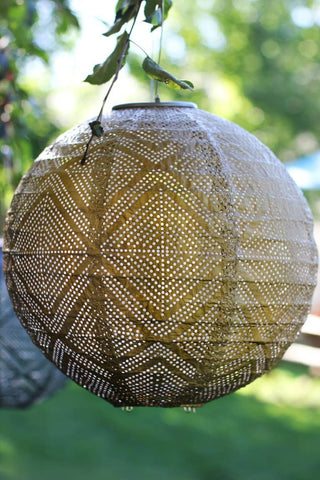 Stella Market 12" Globe Solar Lantern - Bronze Allsop Home & Garden