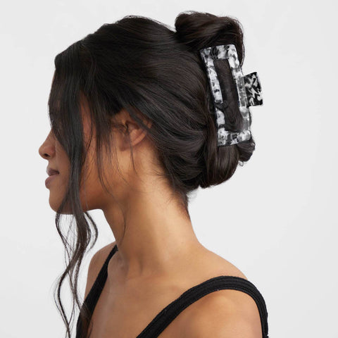 Eco-Friendly Jumbo Open Shape Claw Clip - Black KITSCH