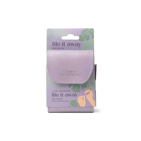 Lemon Lavender File It Away Nail Care Kit DM Merchandising