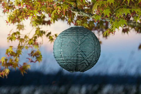 Stella Market 12" Globe Solar Lantern - Ink Allsop Home & Garden