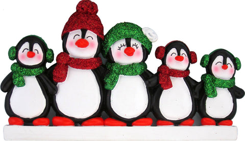 Penguin Family: 6 Ornament Central