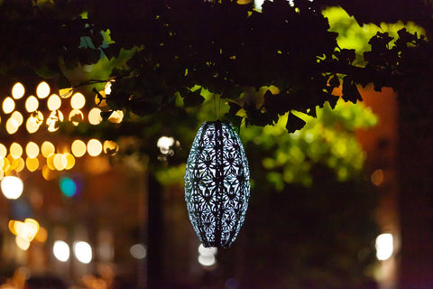 Stella Wildflower Pod 15" Solar Lantern - Sage Allsop Home & Garden