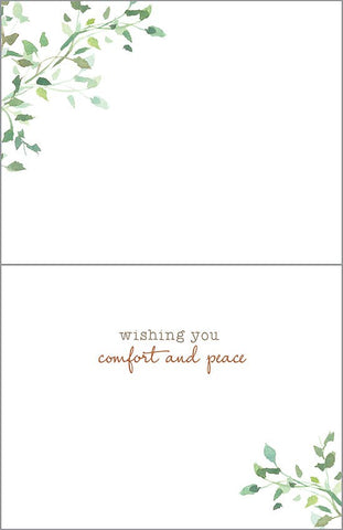 Sympathy Greeting Card - Gold Finch GINA B DESIGNS