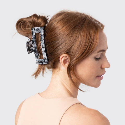 Eco-Friendly Jumbo Open Shape Claw Clip - Black KITSCH