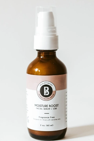 Moisture Boost Facial Serum with Hyaluronic Acid (Fragrance Free) Bella Botanicals