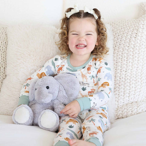 Safari Snuggles Two Piece Pajama Set: 2T Caden Lane