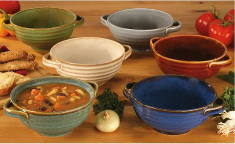 Reactive Glass Soup Crock Certified International