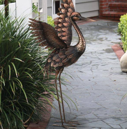 Bronze Crane 27 - Wings Up Regal
