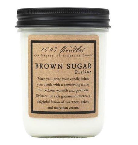 Brown Sugar Praline-14oz Jar Candle 1803 Candles