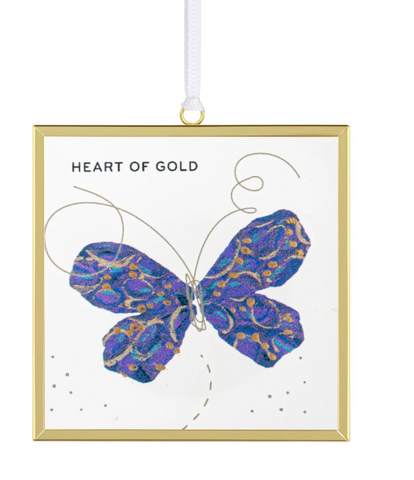 Heart of Gold Butterfly Suncatcher Demdaco