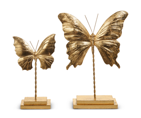 11.75" Butterflies on Stand RAZ Imports