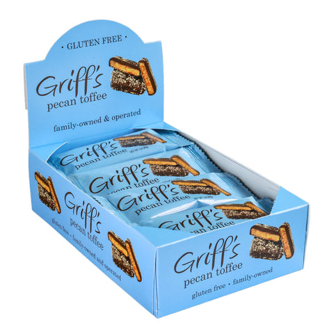 Griff's Pecan Toffee - 1oz Dark Chocolate Toffee Griff's Toffee