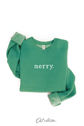 MERRY. Graphic Sweatshirt  : DARK H.SAGE / M OAT COLLECTIVE