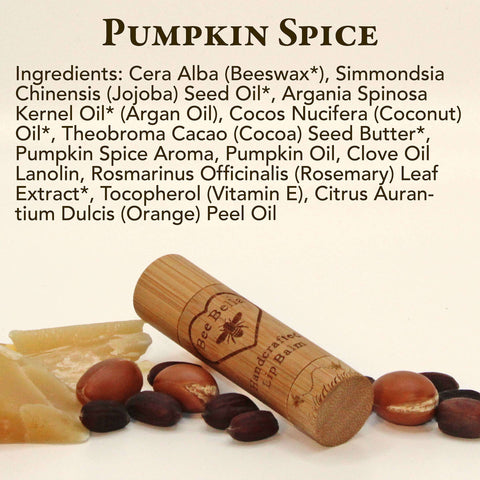 Pumpkin Spice Lip Balm | 6 Pack Bee Bella