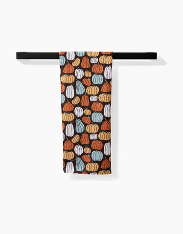 Pumpkin Patch Parade Tea Towel Geometry