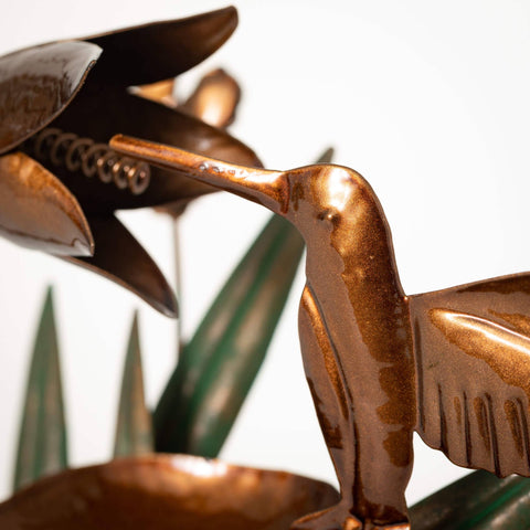 Copper Hummingbird Fountain Sullivans Home Decor