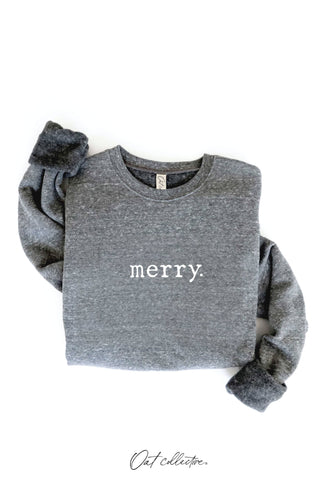 MERRY. Graphic Sweatshirt  : DARK H.SAGE / XL OAT COLLECTIVE