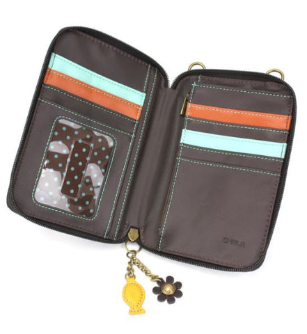 Wallet Crossbody - Gray Tabby Cat
- black Chala Handbags