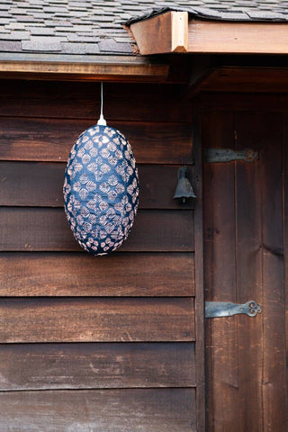Stella Nova Outdoor Pendent Light- Geo Palm 22" Midnight Allsop Home & Garden