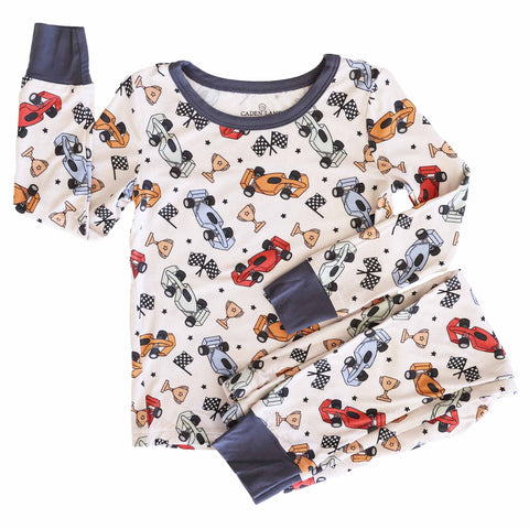 Two Piece Pajama Sets for Boys | Best Sellers: Big Wheelin' / 5/6 Caden Lane