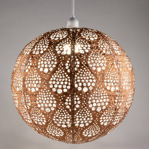Stella Nova Outdoor Pendent Light - Dewdrop 18" Copper Allsop Home & Garden