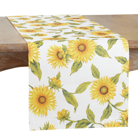 Sunflower Runner: Yellow / 16"x72" Saro Lifestyle