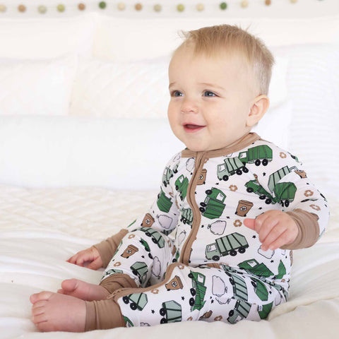 Clean Up Crew Convertible Zip Romper: 18-24 months Caden Lane