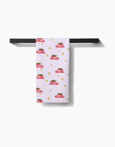 Christmas Bug Tea Towel Geometry