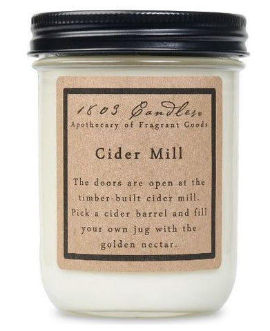 Cider Mill-14 oz Jar Candle 1803 Candles