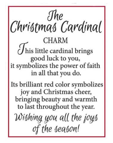 Christmas Cardinal Charms Ganz